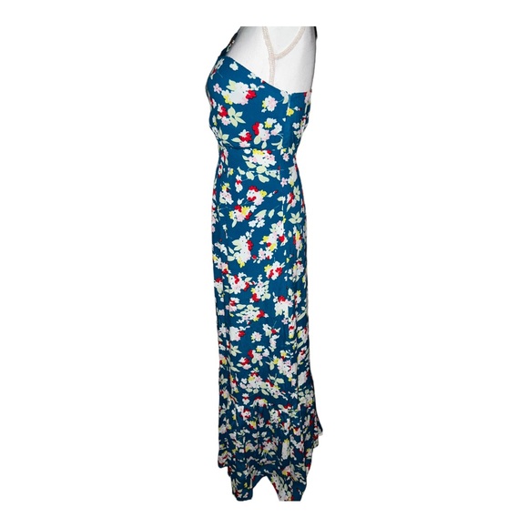 ANTHROPOLOGIE one shoulder floral maxi dress with pockets - Picture 5 of 16